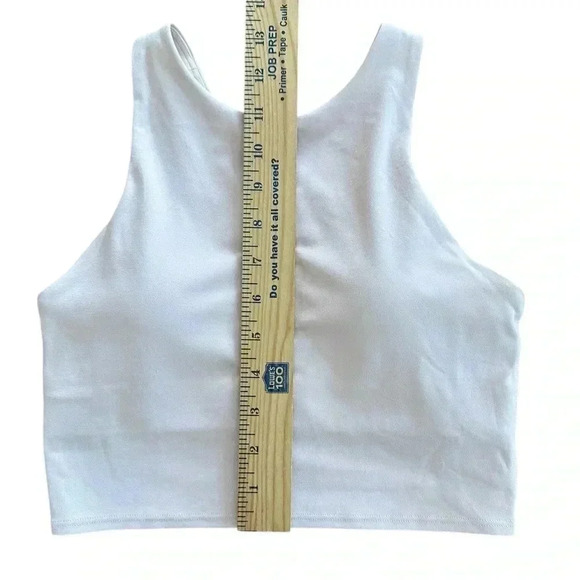 Athleta Crop Workout Tank With Built In Bra Light Pink XS yoga Activewear Gym - Picture 7 of 7